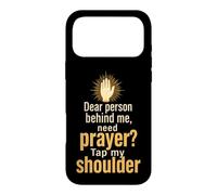 Christian Prayer Warrior Tap My Shoulder Faith Gift Case for iPhone 17 Pro Max