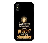 Christian Prayer Warrior Tap My Shoulder Faith Gift Case for iPhone X/XS