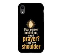 Christian Prayer Warrior Tap My Shoulder Faith Gift Case for iPhone XR