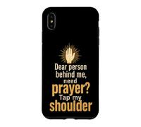 Christian Prayer Warrior Tap My Shoulder Faith Gift Case for iPhone XS Max