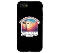 Christian Preacher Preaching Is My Ministry Jesus Christ God Case for iPhone SE (2020) / 7/8