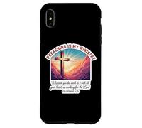 Christian Preacher Preaching Is My Ministry Jesus Christ God Case for iPhone XS Max