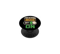 Christian Preaching Mode On Off Faith Gift PopSockets Adhesive PopGrip