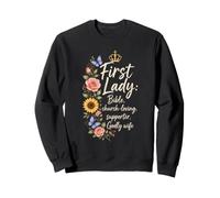 Christian Proverbs 31 Godly Wife First Lady Bible Verse Gift Sweatshirt