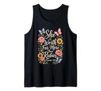 Christian Proverbs 31 She is Worth Far More Than Rubies Tank Top