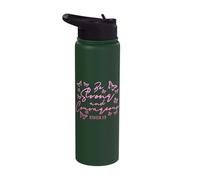 Christian Proverbs Joshua 1:9 Be Strong Bible Verse Faith Stainless Steel Insulated Water Bottle