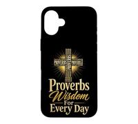 Christian Proverbs Wisdom For Every Day Bible Verse Gift Case for iPhone 16 Plus