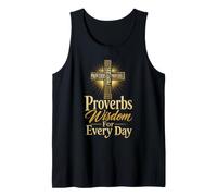 Christian Proverbs Wisdom for Every Day Bible Verse Gift Tank Top