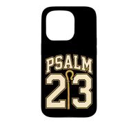 Christian Psalm 23 Bible Verse Shepherd Floral Faith Gift Case for iPhone 15 Pro