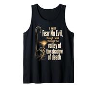 Christian Psalm 23 Fear No Evil Bible Verse Gift Tank Top