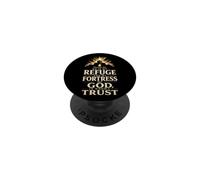 Christian Psalm 91 He Is My Refuge Bible Verse Gift PopSockets Adhesive PopGrip