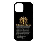 Christian Psalm 91 My Refuge and My Fortress Bible Verse Case for iPhone 12 mini