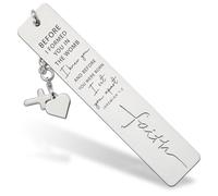 Christian Purpose Bookmark, Inspirational Faith Gift with Jeremiah 1:5 Scripture, Spiritual Accessory for Christian Believers & Devotional Readers, Faith14