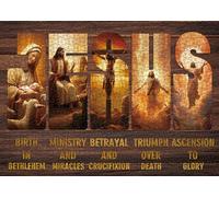 Christian Puzzles for Adults 1000 Pieces, Jesus Christ Puzzle Jigsaw Puzzles Easter, Religious Spiritual Bible Puzzle as Family Decor
