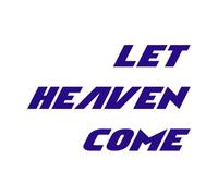 Christian Quote Design let Heaven Come Engraving Decals 36x55.3cm It Won't Fall Off DarkBlue
