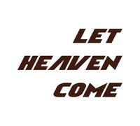 Christian Quote Design let Heaven Come Engraving Stickers 57.6x88.5cm Equipped with Transfer Film kit Coffee