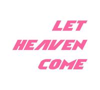 Christian Quote Design let Heaven Come Engraving Stickers 57.6x88.5cm Window Decals Pink