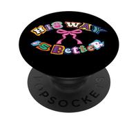 Christian Quote His Way is Better Bible Verse Jesus Faith PopSockets Adhesive PopGrip