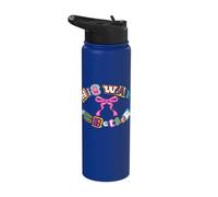 Christian Quote His Way is Better Bible Verse Jesus Faith Stainless Steel Insulated Water Bottle