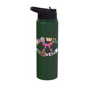 Christian Quote His Way is Better Bible Verse Jesus Faith Stainless Steel Insulated Water Bottle