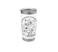Christian Quote in the Waiting Searching Heaing was Jesus Stainless Steel Insulated Tumbler