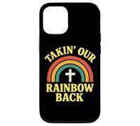 Christian Rainbow Cross Biblical Covenant Faith Promise Case for iPhone 12/12 Pro