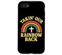Christian Rainbow Cross Biblical Covenant Faith Promise Case for iPhone SE (2020) / 7/8