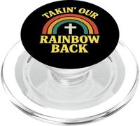 Christian Rainbow Cross Biblical Covenant Faith Promise PopSockets PopGrip for MagSafe