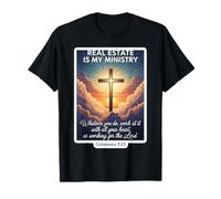 Christian Realtor Real Estate is My Ministry Agent Jesus God T-Shirt