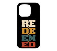 Christian Redeemed Cross Faith Gift Case for iPhone 15 Pro