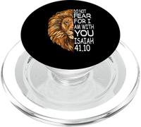 Christian Religious Bible Verse Sayings Lion Fear Scripture PopSockets PopGrip for MagSafe