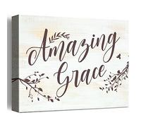 Christian Religious Canvas Wall Art,Amazing Grace Canvas Poster Print Wall Decor W636