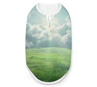 Christian Religious Cross Light of God Dog Shirts Patterned Pet Clothes Tank Top Sleeveless T-Shirt for Cats Puppy S