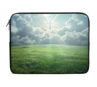 Christian Religious Cross Light of God Laptop Case Sleeve Bag 10inch Durable Shockproof Protective Computer Carrying Cover Briefcase