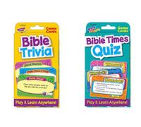 Christian Religious Flash Cards Set - Bible Trivia & Bible Times Quiz - Activities Included