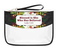 Christian Religious Gift for Women Bible Verse Zipper Makeup Bag Inspirational Faith Gift Christmas Birthday Spiritual Gifts for Female Best Mom Grandma Friend Sister Cosmetic Bag Clear Toiletry Pouch