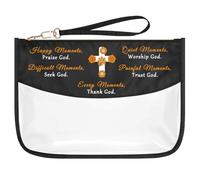 Christian Religious Gift Makeup Cosmetic Bag Thank You Gift Inspirational Gifts for Girls Women God Christmas Spiritual Gifts Valentines Easter Mothers Day Gifts Clear Zipper Travel Toiletry Pouch