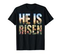 Christian Religious He is Risen Jesus Cross The Jesus Easter T-Shirt