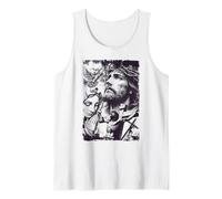 Christian Religious He is Risen Jesus Cross The Jesus Easter Tank Top