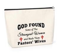 Christian Religious Inspirational Gift Pastor Wife Gift Makeup Bag Religious Thank You Gift Appreciation Gift for Pastor Cosmetic Bag Minister's Wife Gift Christmas Birthday Gift for Pastor Wife