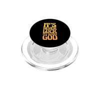 Christian Religious Person It's Never Luck It's Always God PopSockets PopGrip for MagSafe