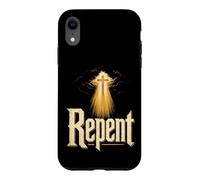 Christian Repent Faith Cross Bold Gift Case for iPhone XR