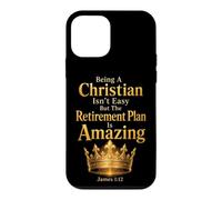 Christian Retirement Plan James 1:12 Funny Faith Gift Case for iPhone 12 mini
