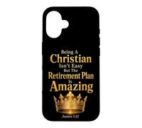 Christian Retirement Plan James 1:12 Funny Faith Gift Case for iPhone 16