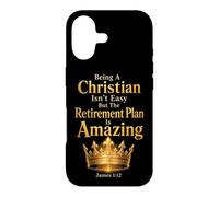 Christian Retirement Plan James 1:12 Funny Faith Gift Case for iPhone 17