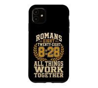 Christian Romans 8:28 All Things Work Together Verse Gift Case for iPhone 11