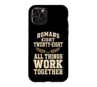 Christian Romans 8:28 All Things Work Together Verse Gift Case for iPhone 11 Pro