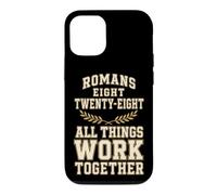 Christian Romans 8:28 All Things Work Together Verse Gift Case for iPhone 12/12 Pro