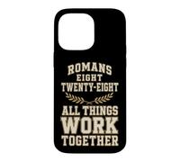 Christian Romans 8:28 All Things Work Together Verse Gift Case for iPhone 14 Pro Max
