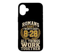 Christian Romans 8:28 All Things Work Together Verse Gift Case for iPhone 16 Plus